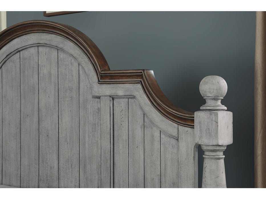 Plymouth Gray Queen Storage Bed