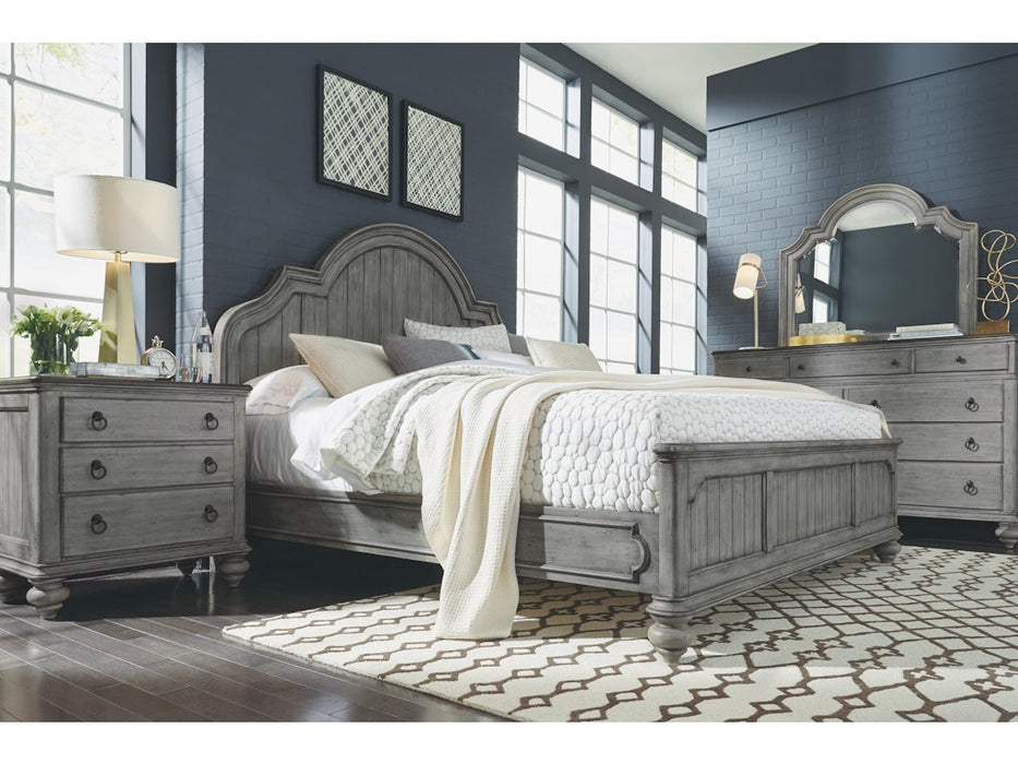 Plymouth Gray Queen Storage Bed