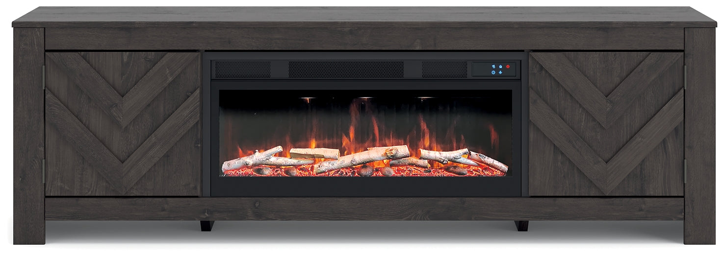 Cayboni 71" TV Stand with Electric Fireplace