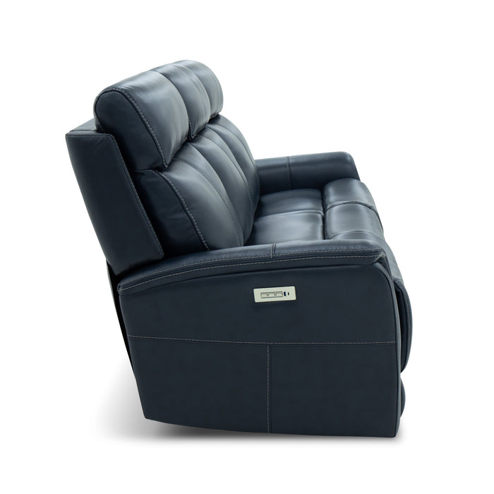 View Power Reclining Sofa with Console, Power Headrests & Lumbar