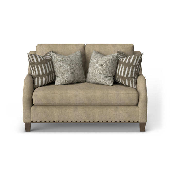 Gianna Fabric Bench Loveseat