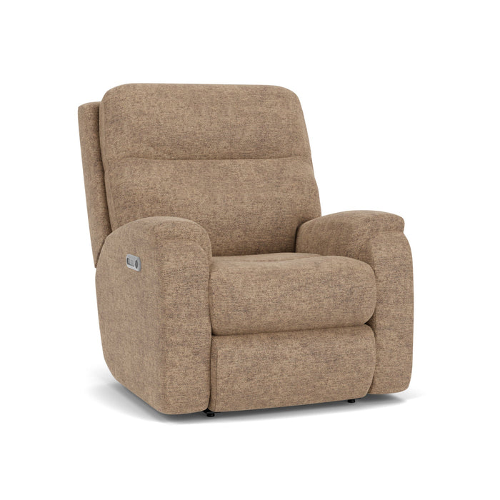 Penn Fabric Power Rocking Recliner with Power Headrest & Lumbar
