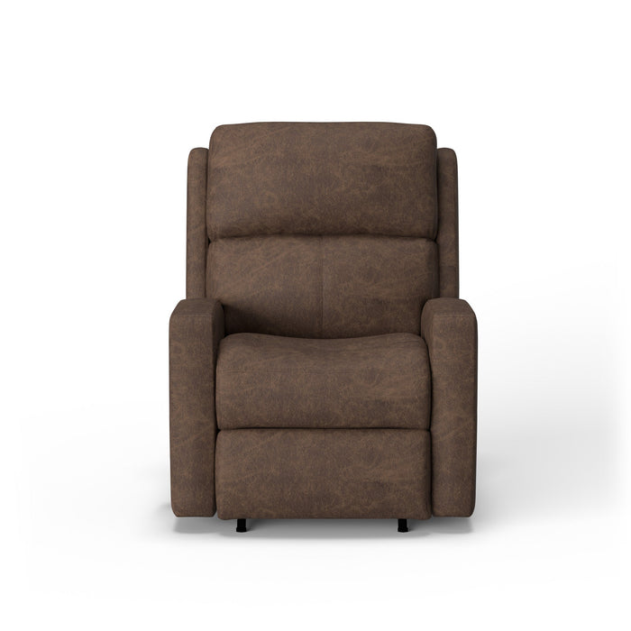 Catalina Leather Power Rocking Recliner with Power Headrest