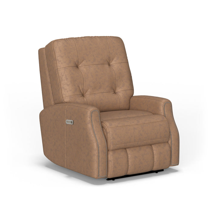 Devon Leather Power Recliner with Power Headrest