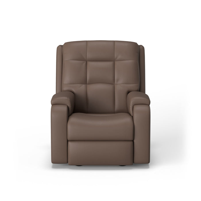 Arlo Leather Power Rocking Recliner with Power Headrest