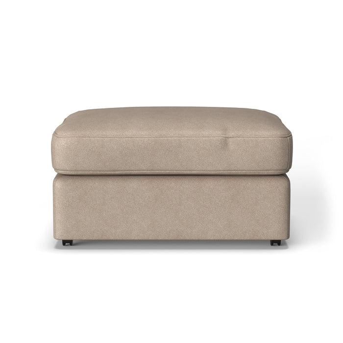 Vail Leather Ottoman