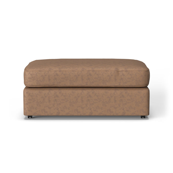 Vail Leather Cocktail Ottoman