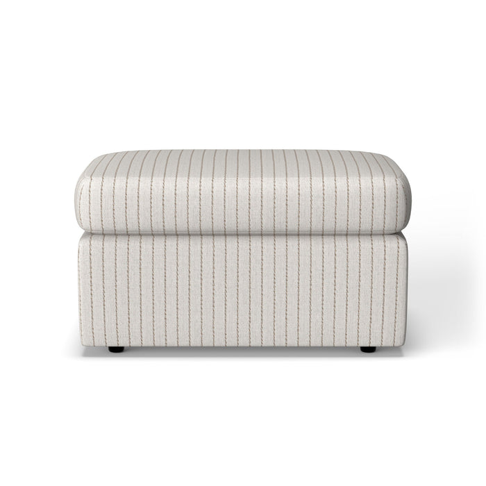Sky Fabric Ottoman