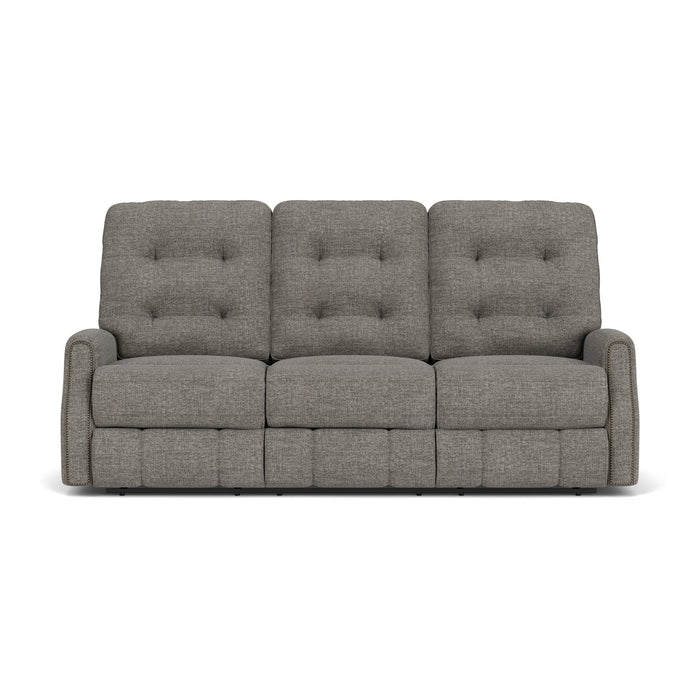 Devon Fabric Power Reclining Sofa with Power Headrests