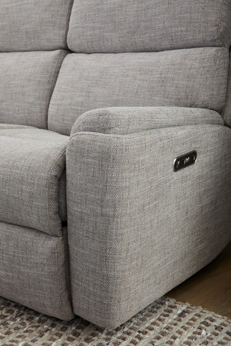 Rio Fabric Power Reclining Sofa with Power Headrests