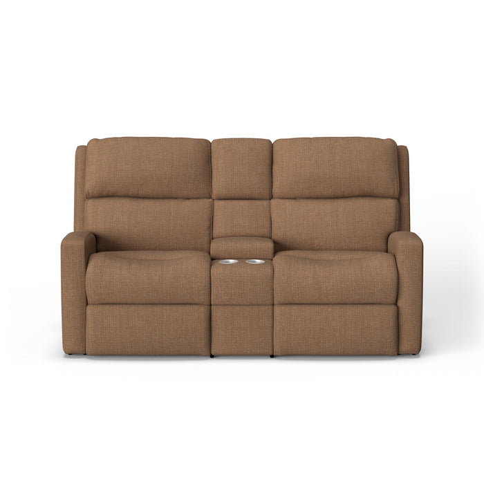 Catalina Fabric Power Reclining Loveseat with Console