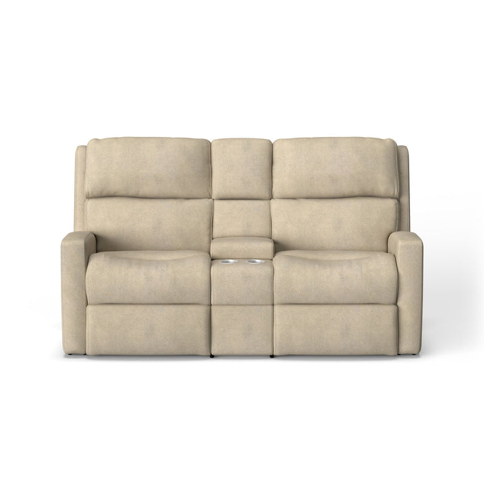 Catalina Fabric Power Reclining Loveseat with Console