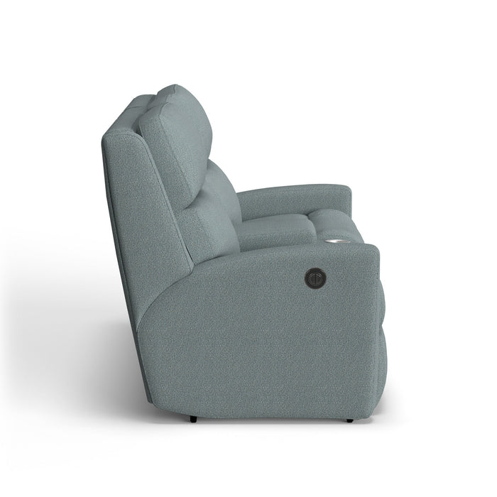 Catalina Fabric Power Reclining Loveseat with Console