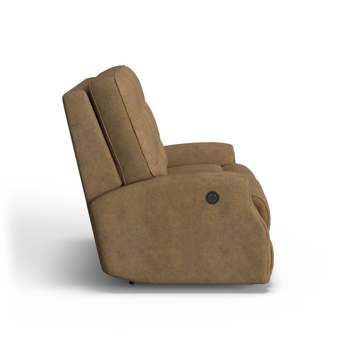 Devon Fabric Power Reclining Loveseat