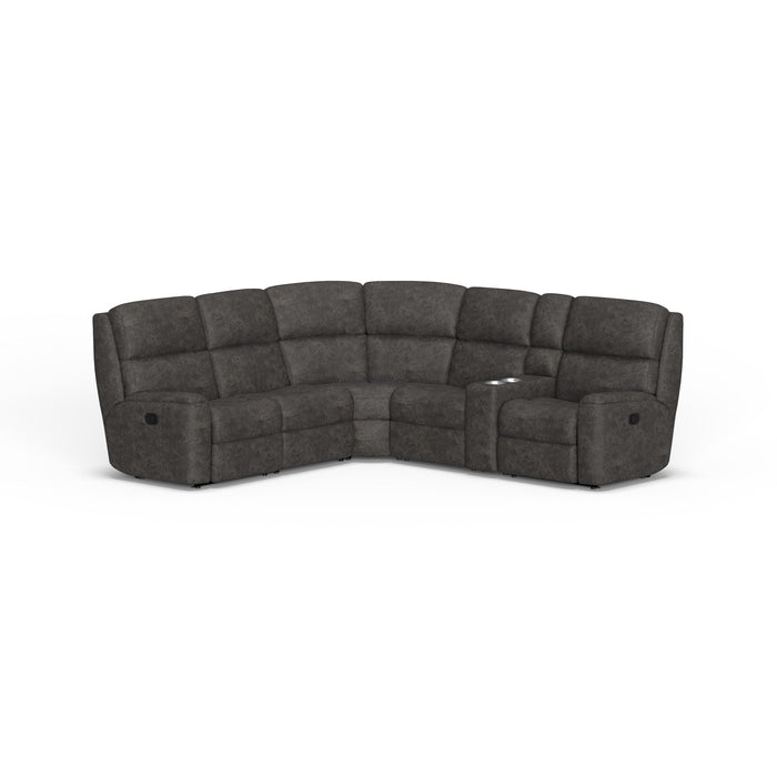 Rio Leather Reclining Sectional