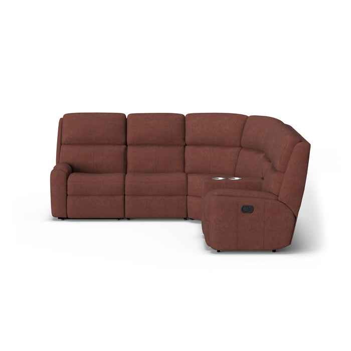 Rio Leather Reclining Sectional