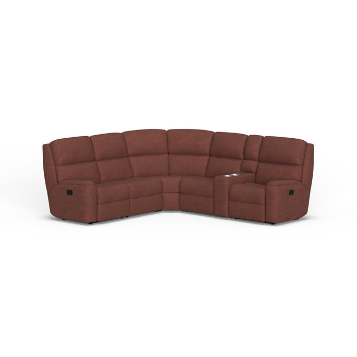 Rio Leather Reclining Sectional