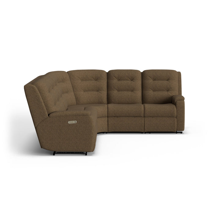 Arlo Fabric Power Reclining Sectional with Power Headrests