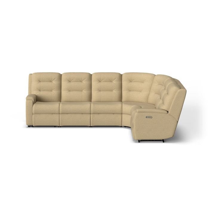 Arlo Fabric Power Reclining Sectional with Power Headrests