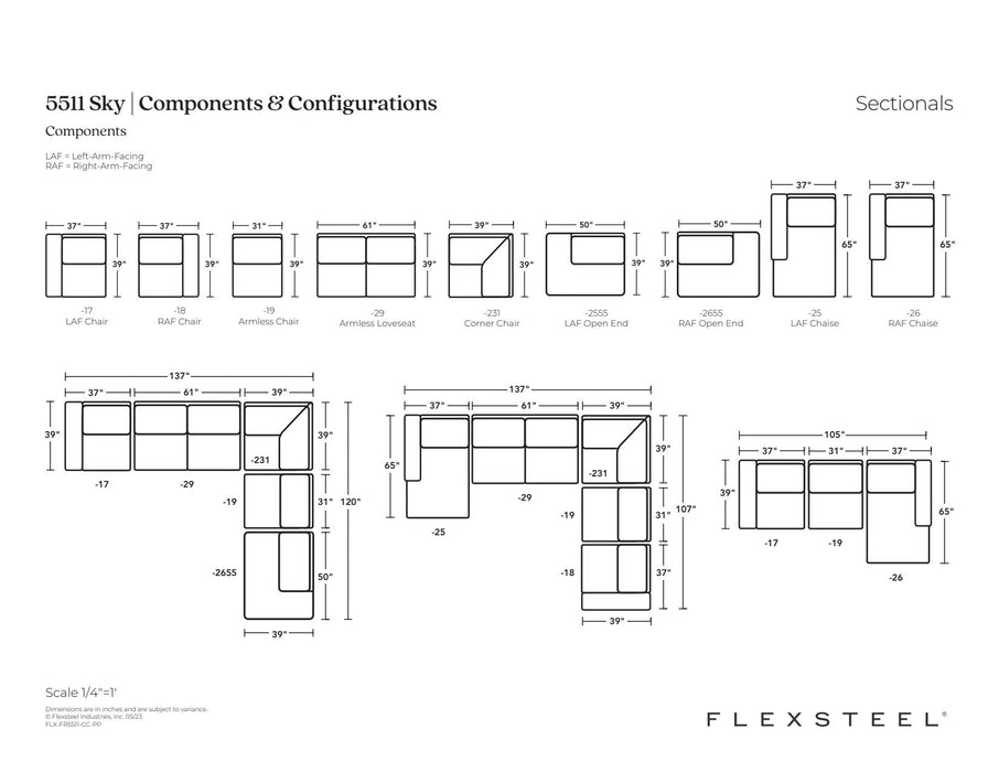 Sky Fabric Sectional
