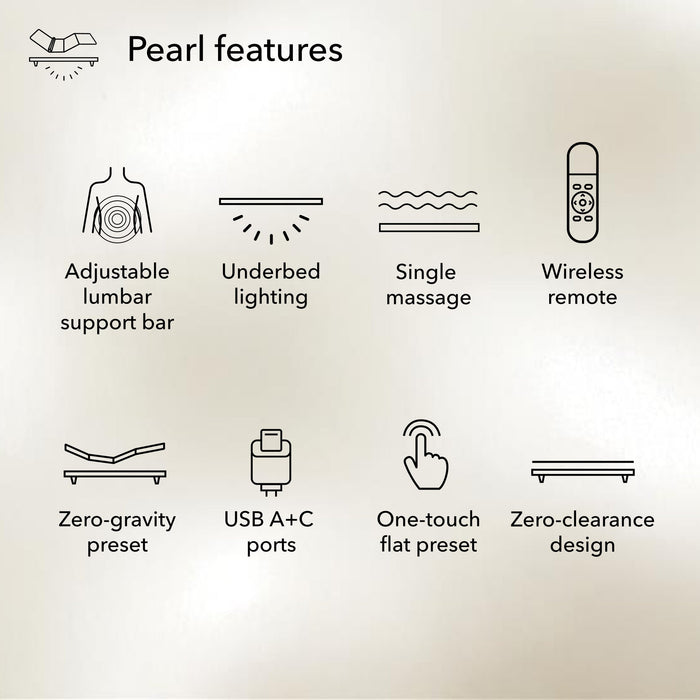 baselogic™ Pearl Adjustable Base King