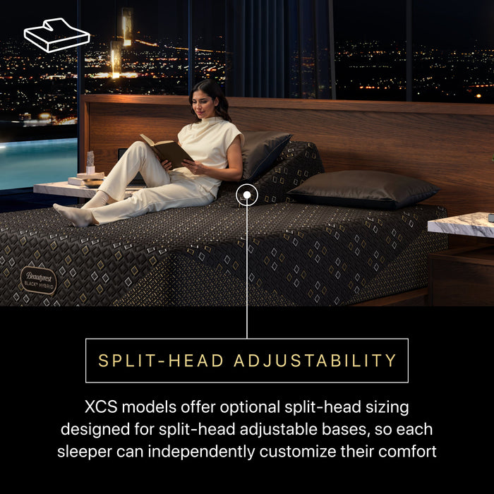Beautyrest Black Hybrid XCS Split Head Queen