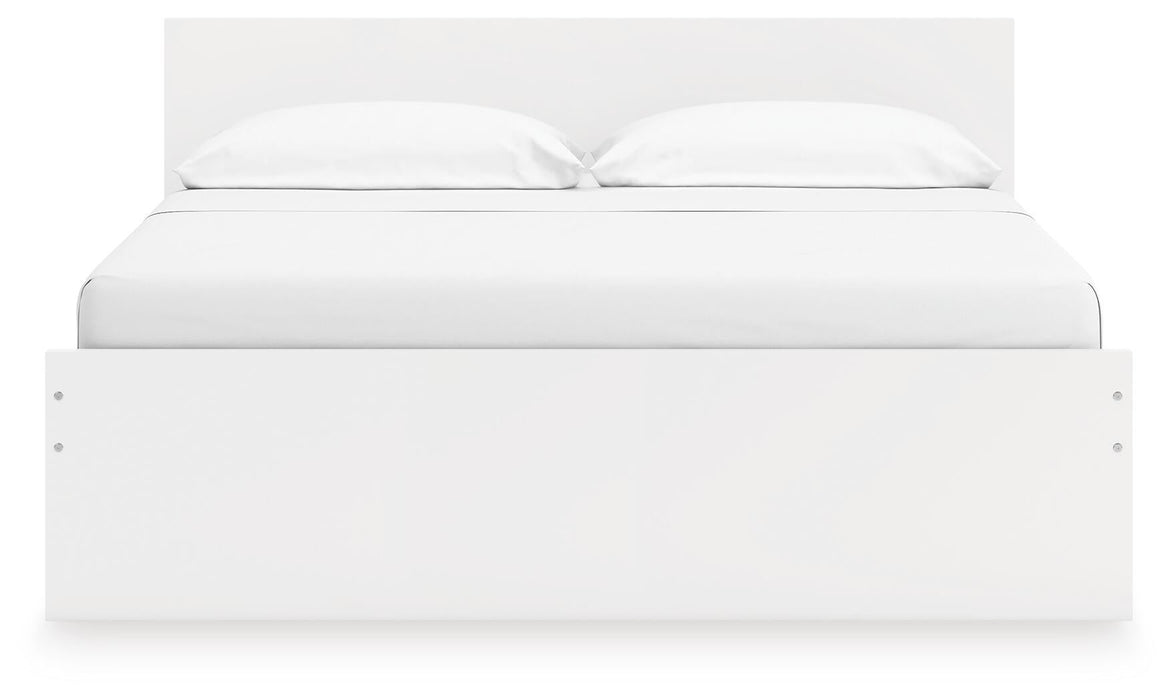 Onita King Panel Platform Bed with 2 Side Storage