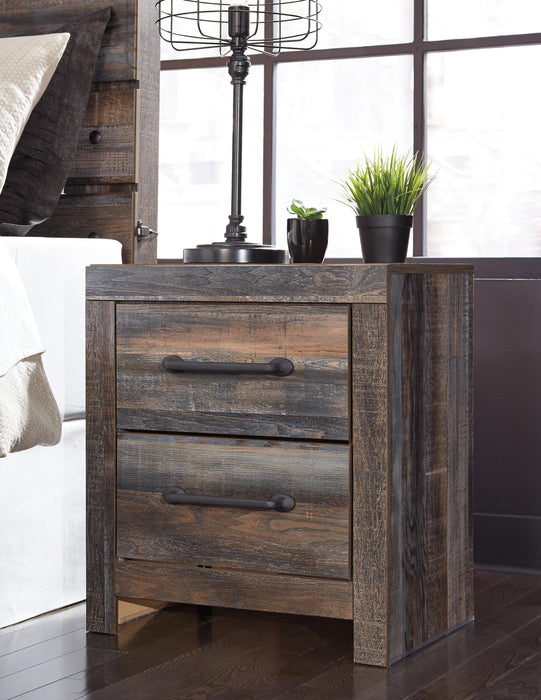 Drystan Queen Bookcase Bed with 4 Storage Drawers, Dresser, Mirror, Chest and Nightstand