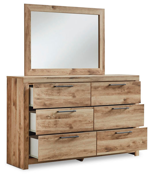 Hyanna Queen Panel Storage Bed, Dresser, Mirror, Chest and Nightstand