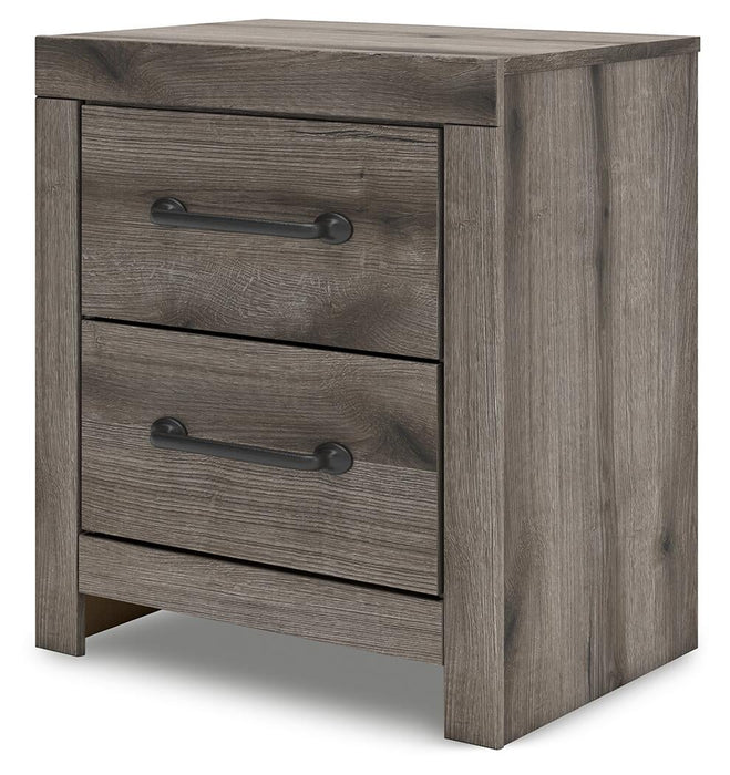 Graystorm Full Panel Bed with Storage, Dresser, Mirror, Chest and Nightstand