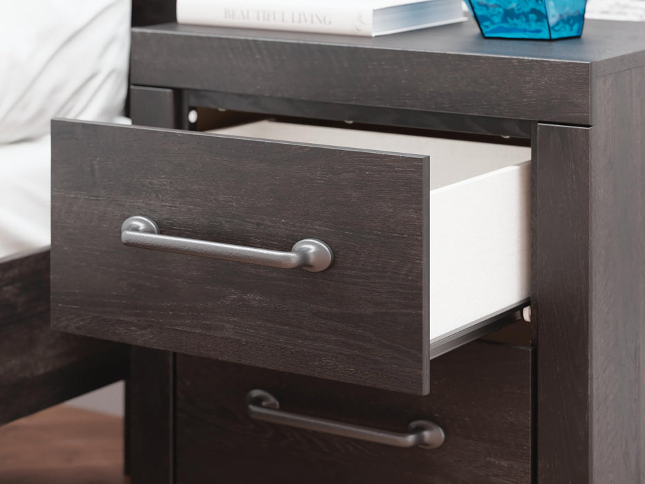 Hollivern King Panel Bed, Dresser, Mirror and Nightstand