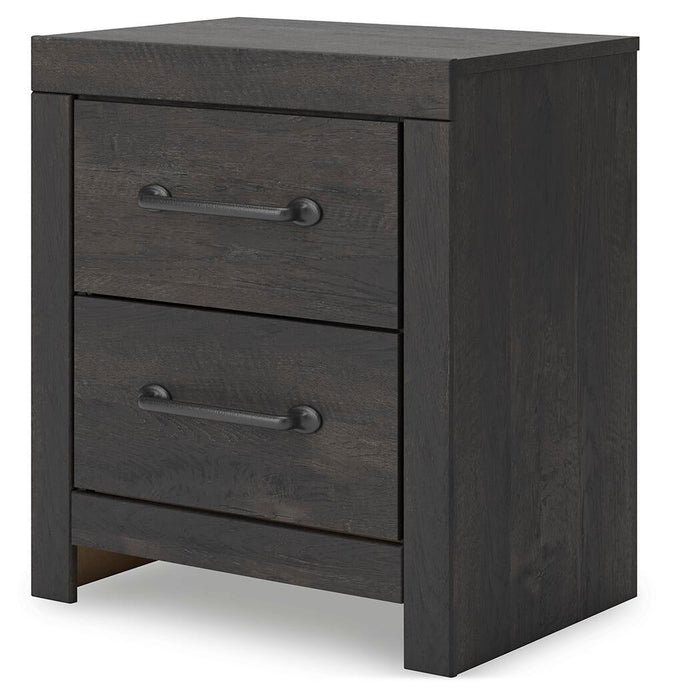 Hollivern Twin Panel Bed with Storage, Dresser, Mirror and Nightstand