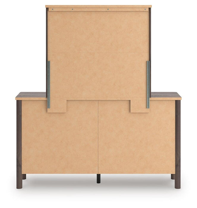 Pamytta Queen Panel Bed, Dresser and Mirror
