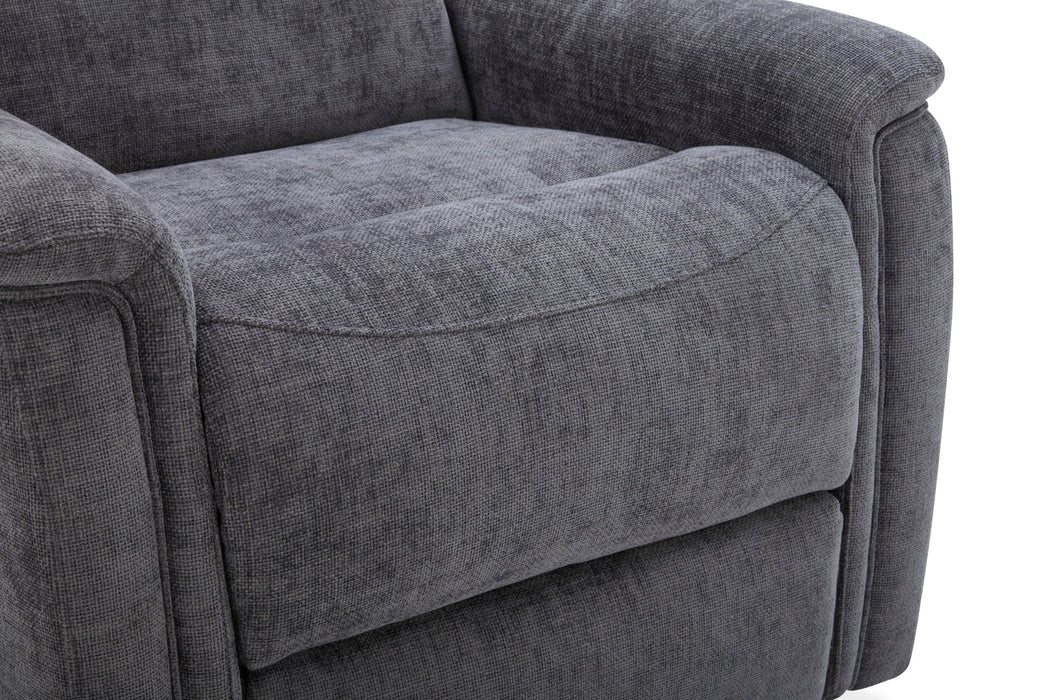 Luma Shadow Fabric Power Lift Recliner with Power Headrest, Lumbar, Heat & Massage