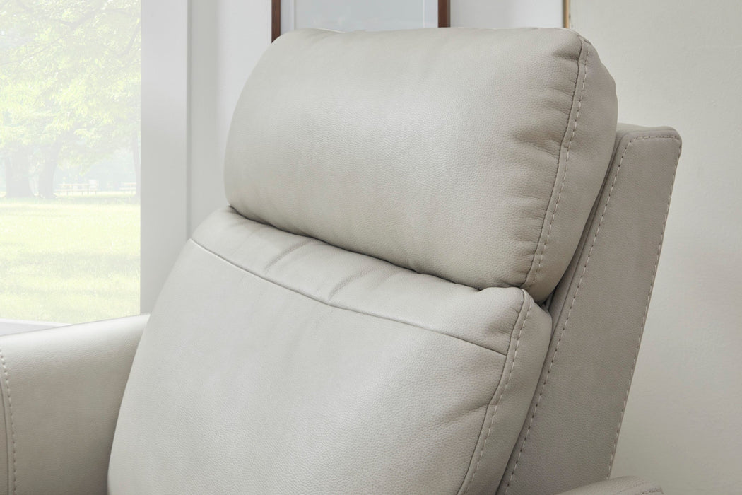 Artemis Fabric Power Rocking Recliner with Power Headrest, Lumbar, Heat & Massage