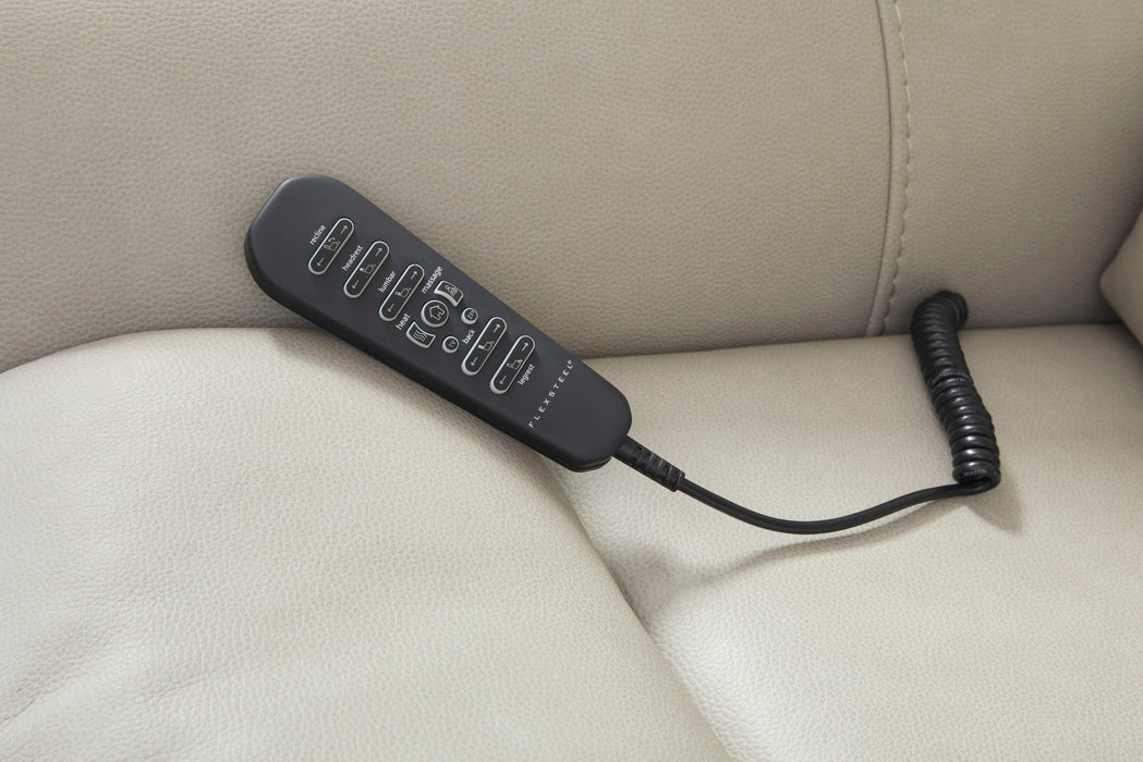 Artemis Fabric Power Rocking Recliner with Power Headrest, Lumbar, Heat & Massage
