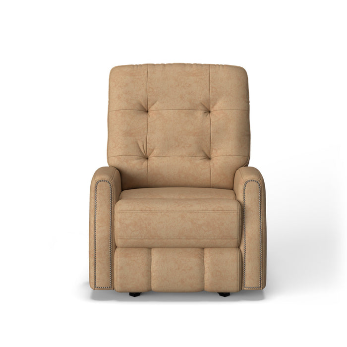 Devon Leather Power Rocking Recliner with Power Headrest