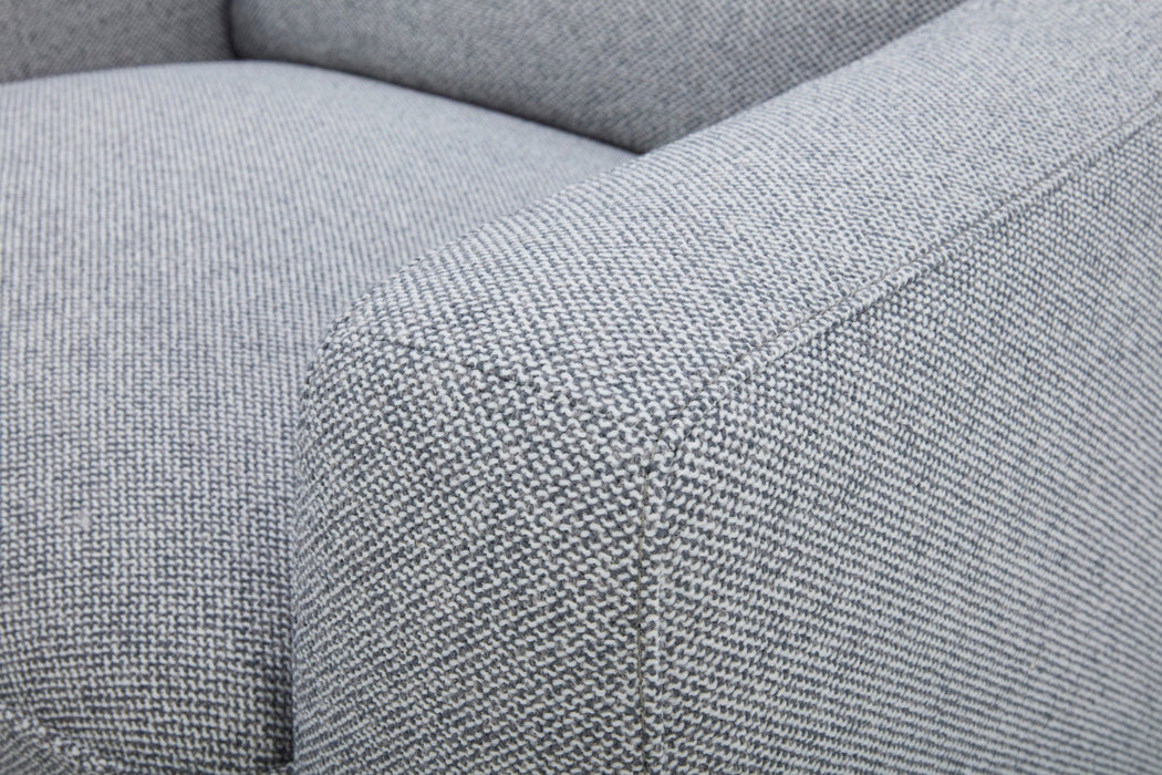 Ava Stonewash Fabric Power Reclining Sofa with Power Headrest & Lumbar