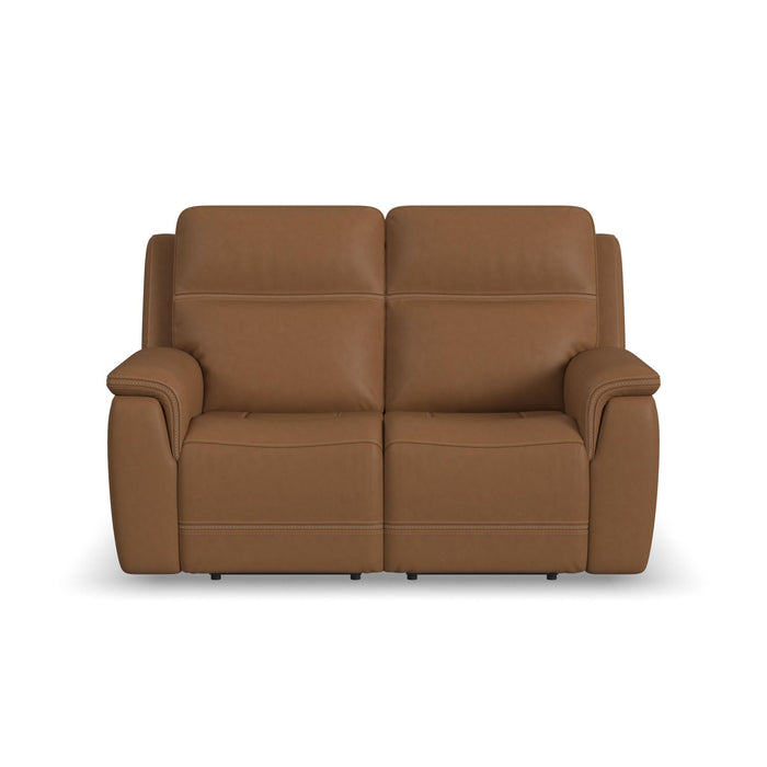 Sawyer Harvest Leather Power Reclining Loveseat w/ Pwr Headrests, Lumbar