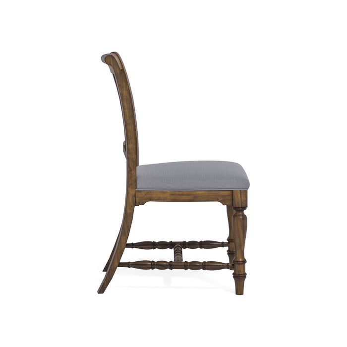 Plymouth Gray Pair of Upholstered Dining Chairs