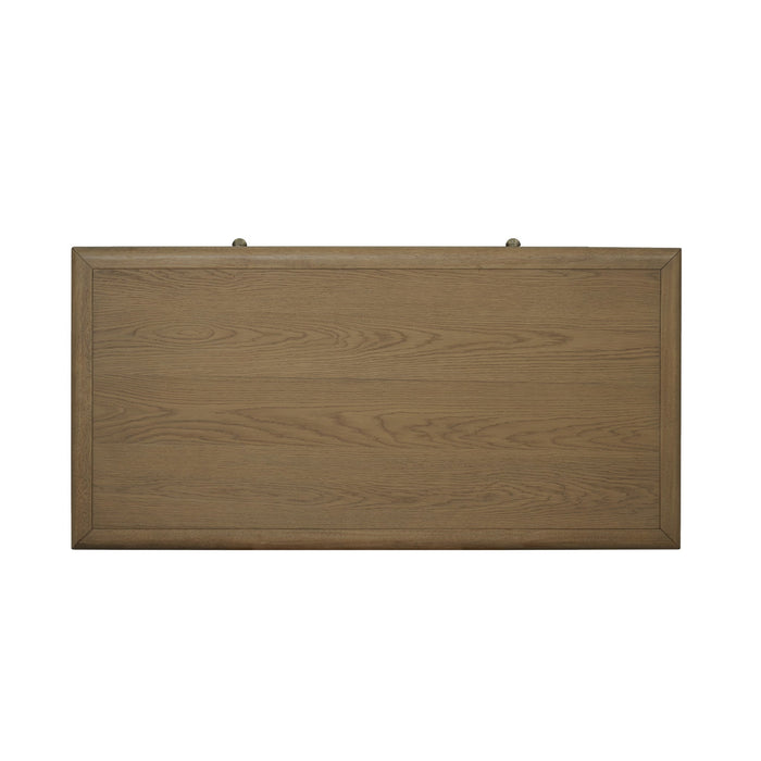Reed Rectangular Coffee Table with Casters