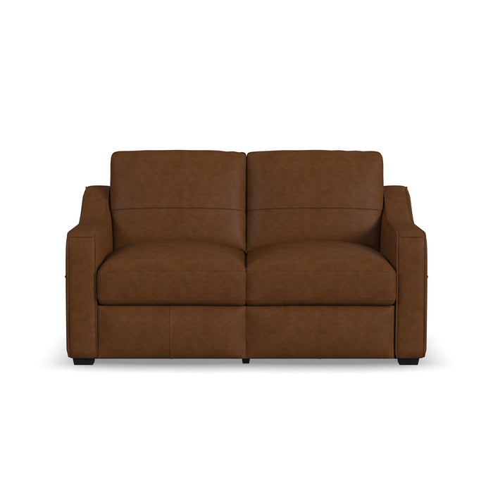 Hudson Autumn Leather Loveseat