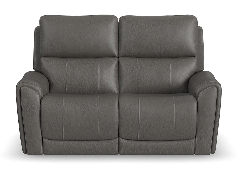 Carter Power Reclining Loveseat with Power Headrests and Lumbar