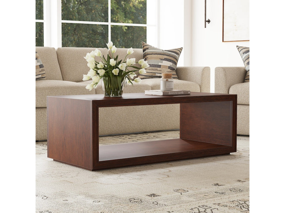 Waterfall Rectangular Coffee Table with Casters