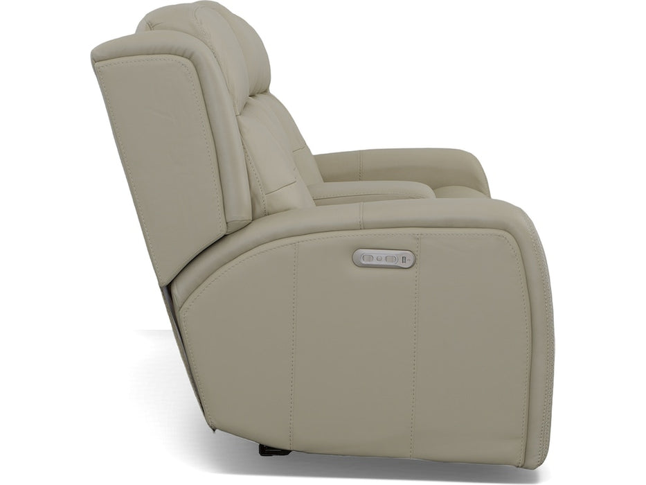 Grant Power Reclining Loveseat with Console and Power Headrests