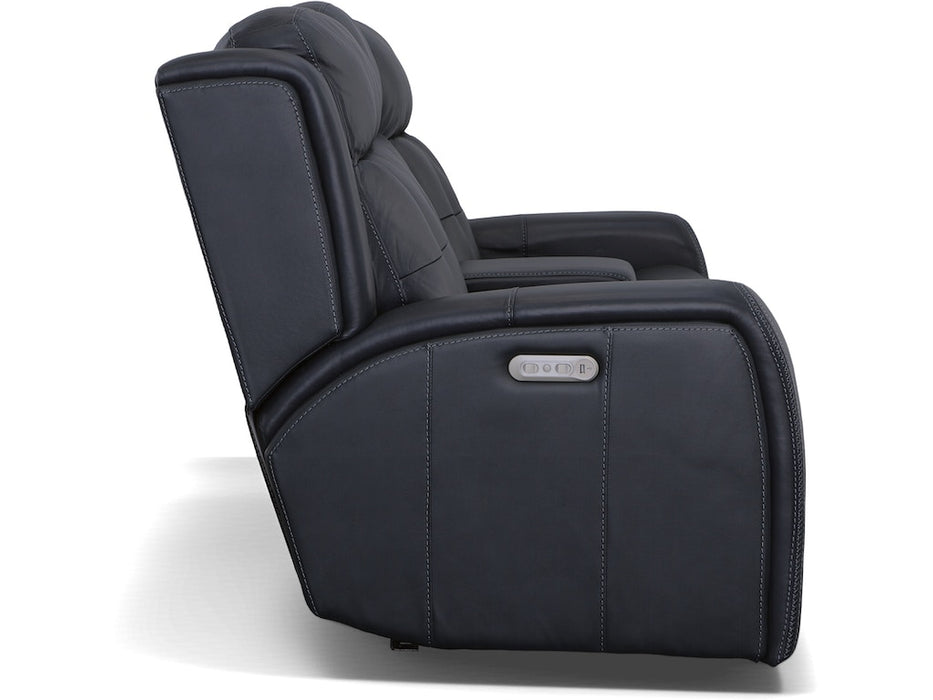 Grant Power Reclining Loveseat with Console and Power Headrests