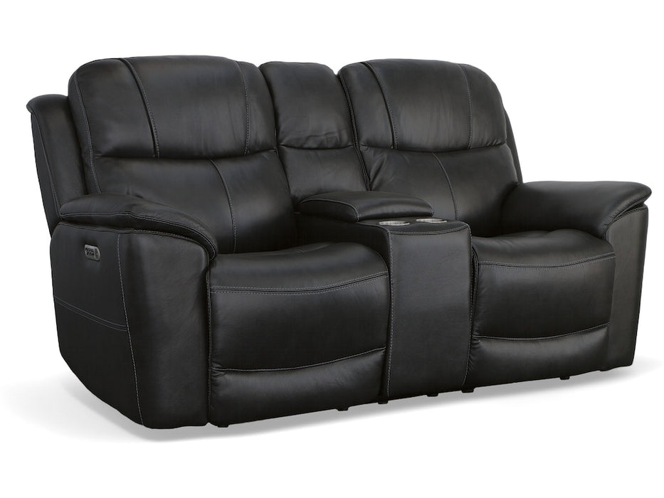Crew Power Reclining Loveseat with Console and Power Headrests and Lumbar